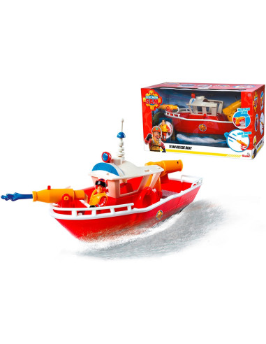 S109252580038,Barca Simba Fireman Sam Titan Fireboat 32 cm cu figurina si accesorii