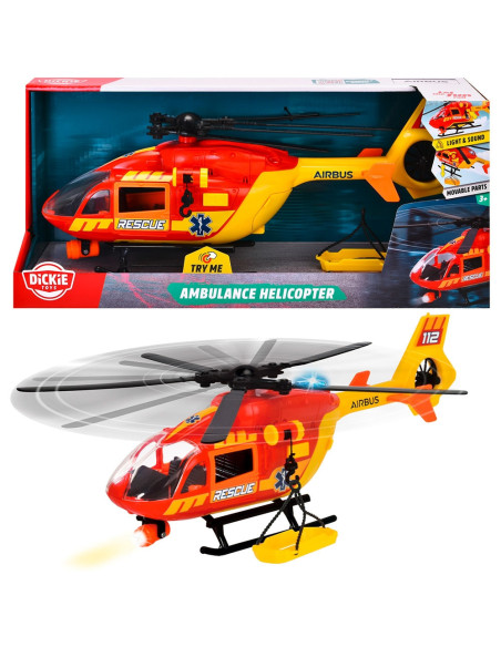 S203716024,Elicopter de salvare Dickie Toys Airbus H145 1:36 36 cm cu lumini si sunete