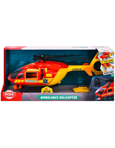 S203716024,Elicopter de salvare Dickie Toys Airbus H145 1:36 36 cm cu lumini si sunete