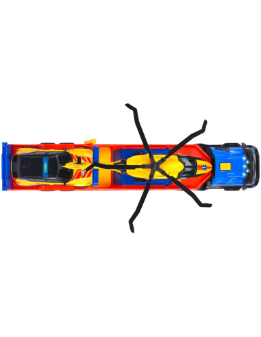 S203717005,Set Dickie Toys Rescue Transporter 40 cm cu camion, masina, elicopter si accesorii