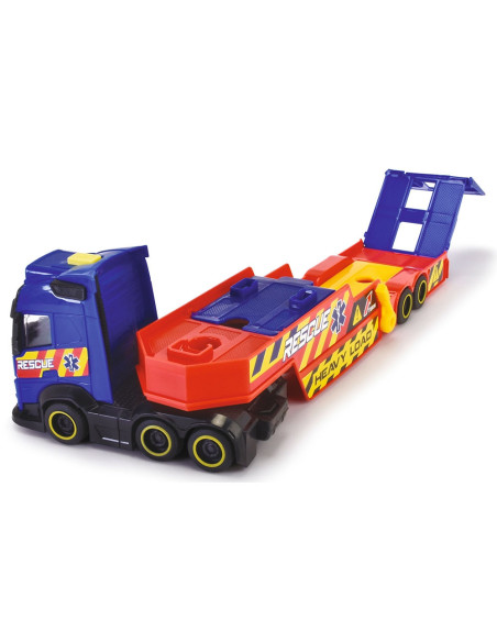 S203717005,Set Dickie Toys Rescue Transporter 40 cm cu camion, masina, elicopter si accesorii