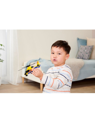 S203717005,Set Dickie Toys Rescue Transporter 40 cm cu camion, masina, elicopter si accesorii