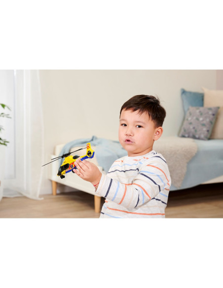S203717005,Set Dickie Toys Rescue Transporter 40 cm cu camion, masina, elicopter si accesorii