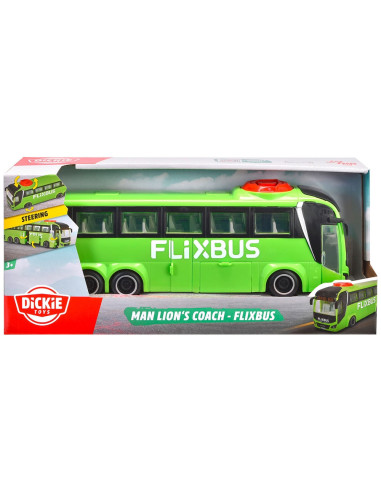 S203744015,Autobuz Dickie Toys MAN Lion's Coach 26,5 cm Flixbus verde