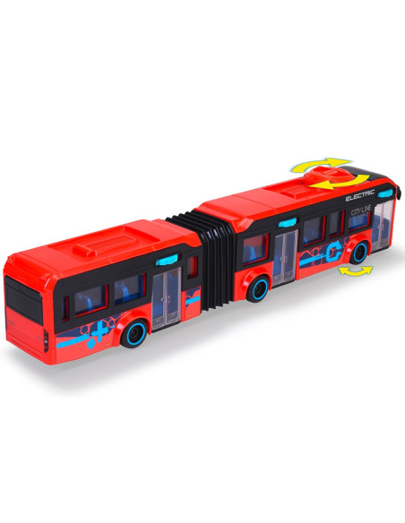 S203747015,Autobuz Dickie Toys Volvo City Bus 40 cm rosu