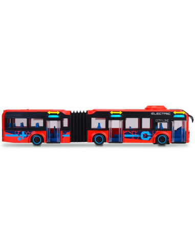 S203747015,Autobuz Dickie Toys Volvo City Bus 40 cm rosu
