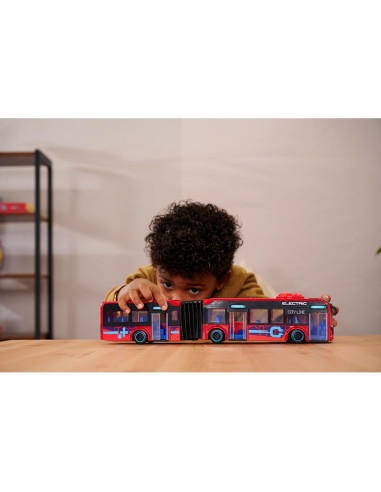 S203747015,Autobuz Dickie Toys Volvo City Bus 40 cm rosu