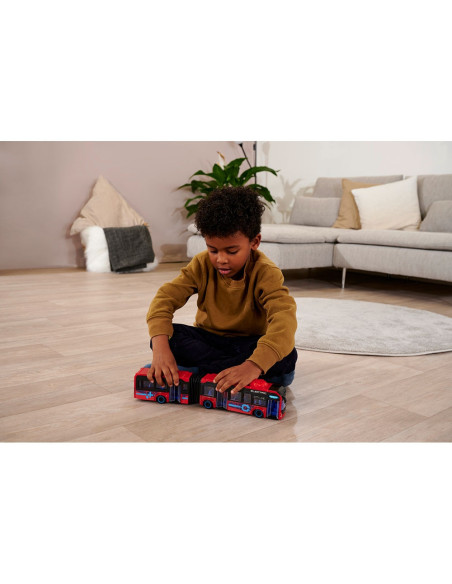 S203747015,Autobuz Dickie Toys Volvo City Bus 40 cm rosu