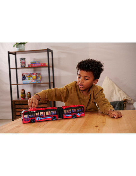 S203747015,Autobuz Dickie Toys Volvo City Bus 40 cm rosu