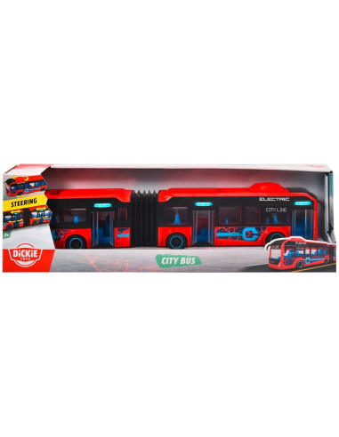 S203747015,Autobuz Dickie Toys Volvo City Bus 40 cm rosu