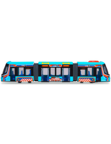 S203747016,Tramvai Dickie Toys Siemens City Tram 41,5 cm albastru