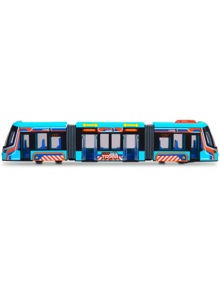 S203747016,Tramvai Dickie Toys Siemens City Tram 41,5 cm albastru