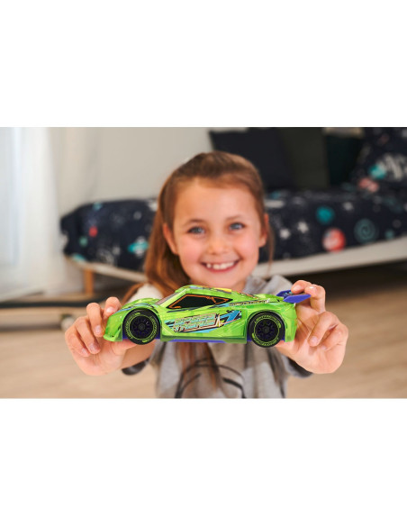 S203763009,Masina Dickie Toys Speed Tronic 20 cm verde cu lumini si sunete