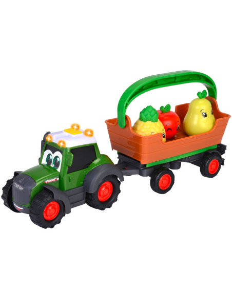 S204115006,Tractor Simba ABC Freddy Fruit Trailer 30 cm cu lumini, sunete si accesorii