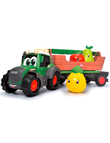 S204115006,Tractor Simba ABC Freddy Fruit Trailer 30 cm cu lumini, sunete si accesorii