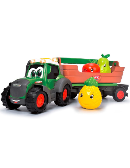 S204115006,Tractor Simba ABC Freddy Fruit Trailer 30 cm cu lumini, sunete si accesorii