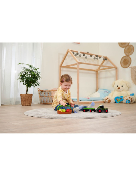 S204115006,Tractor Simba ABC Freddy Fruit Trailer 30 cm cu lumini, sunete si accesorii