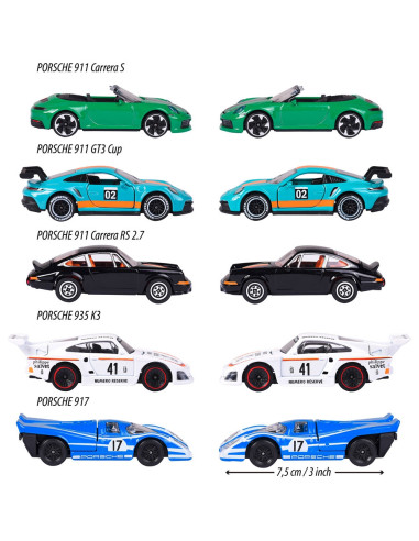 S212053172,Set Majorette Porsche Motorsport cu 5 masinute