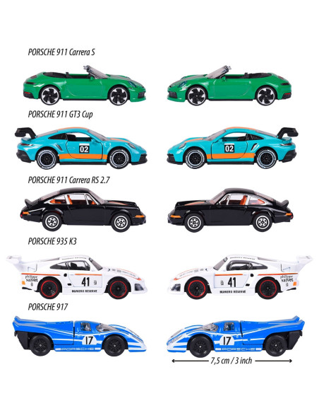 S212053172,Set Majorette Porsche Motorsport cu 5 masinute