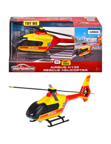 S213713002,Elicopter de salvare Majorette Airbus H135 cu lumini si sunete