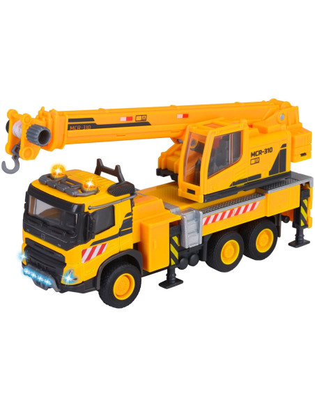 S213723004,Camion cu macara Majorette Volvo Truck Crane cu lumini si sunete