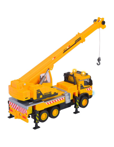 S213723004,Camion cu macara Majorette Volvo Truck Crane cu lumini si sunete