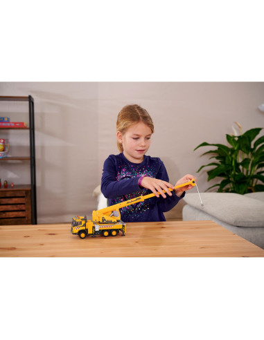 S213723004,Camion cu macara Majorette Volvo Truck Crane cu lumini si sunete