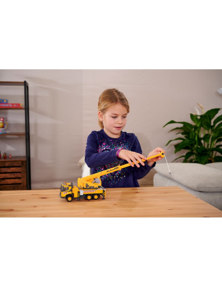 S213723004,Camion cu macara Majorette Volvo Truck Crane cu lumini si sunete
