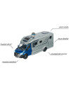 S213773000,Masinuta Majorette Hymer B-Class Camper cu lumini si sunete