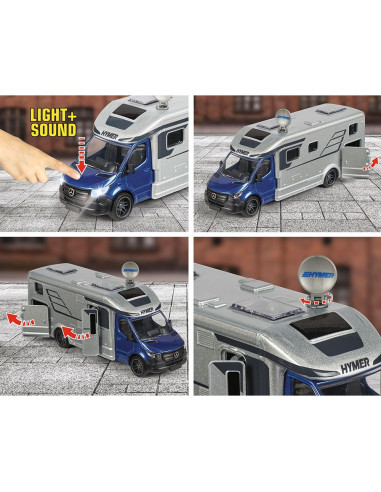S213773000,Masinuta Majorette Hymer B-Class Camper cu lumini si sunete