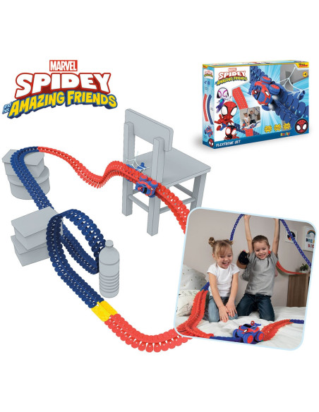 S7600180918,Pista Smoby Spidey FleXtreme Racetrack circuit de curse