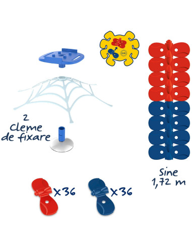 S7600180919,Set de extensie pentru pista Smoby Spidey FleXtreme Refill circuit de curse