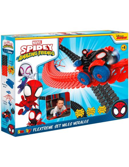 S7600180926,Pista Smoby Spidey FleXtreme Set Spin circuit de curse