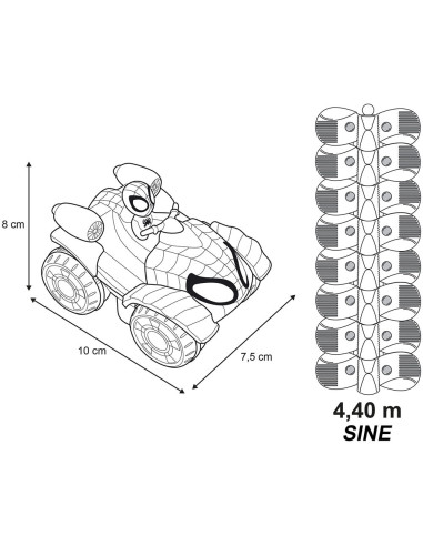 S7600180926,Pista Smoby Spidey FleXtreme Set Spin circuit de curse