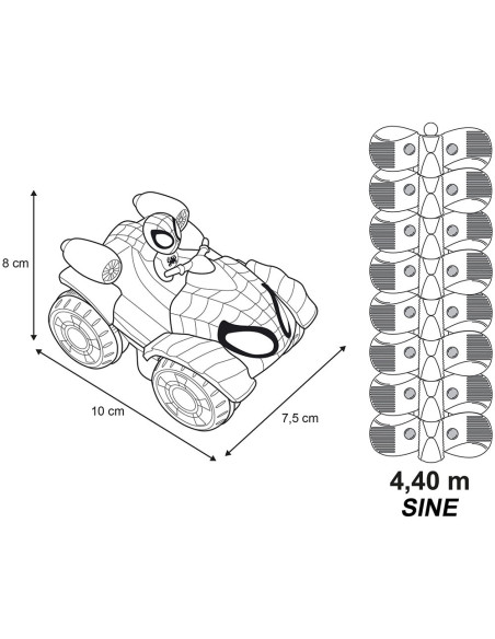 S7600180926,Pista Smoby Spidey FleXtreme Set Spin circuit de curse