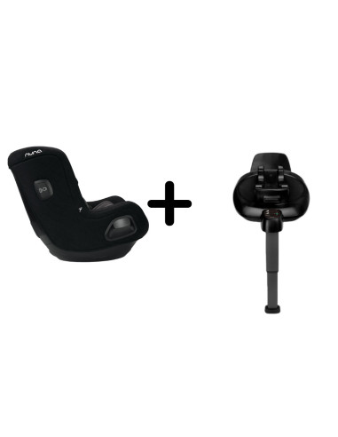 BB-CS14910CVRGLSET,Nuna - Set Scaun auto rotativ i-Size TODL next Caviar, 40-105 cm + Baza isofix BASE next i-Size pentru TODL n