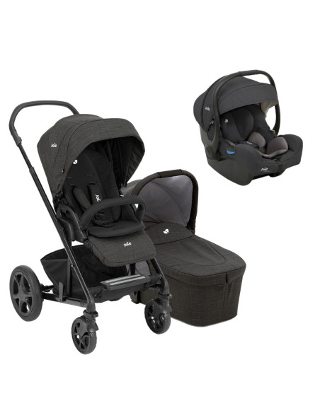 BB-S1201MAPAV000trio,Joie - Carucior pentru copii multifunctional 3 in 1 Chrome Dlx Pavement/ i-Gemm Shale (Carucior Chrome DLX 