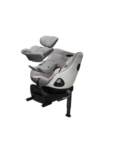 BB-C2104AAOYS000SET,Set scaun auto rotativ i-Size i-Harbour Signature Oyster, 40-105 cm + Baza i-Size i-Base Encore, testat ADAC