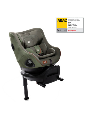 BB-C2104AAPNE000SET,Set scaun auto rotativ i-Size i-Harbour Signature Pine, 40-105 cm + Baza i-Size i-Base Encore, testat ADAC s