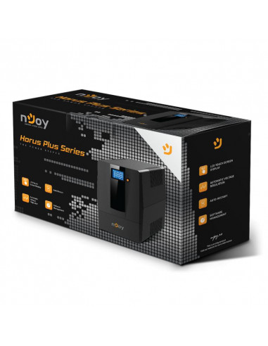 UPS nJoy Horus Plus 600, 600VA/360W, Afisaj LCD cu ecran