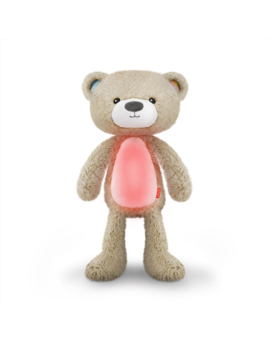 ZA-BRODY-01,Ursuletul Brody Antrenor de Somn Muzical cu Lumina, Taupe, Zazu Kids