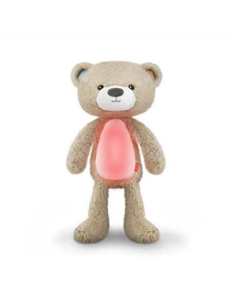 ZA-BRODY-01,Ursuletul Brody Antrenor de Somn Muzical cu Lumina, Taupe, Zazu Kids