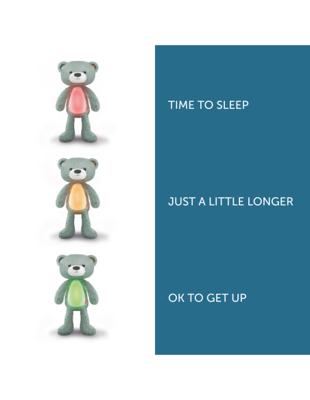 ZA-BRODY-01,Ursuletul Brody Antrenor de Somn Muzical cu Lumina, Taupe, Zazu Kids