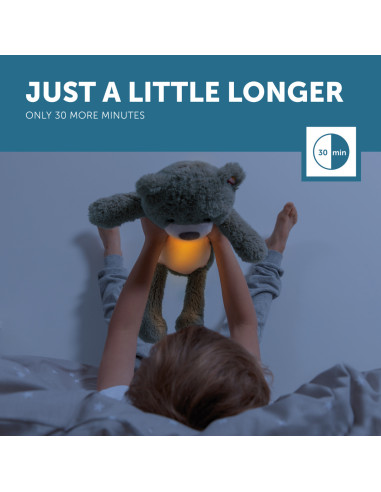 ZA-BRODY-01,Ursuletul Brody Antrenor de Somn Muzical cu Lumina, Taupe, Zazu Kids