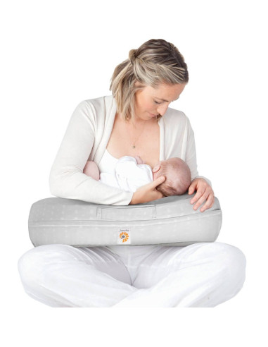 NPAMNGRYSTP,Perna de Alaptat Multifunctionala Ergobaby Natural Curve, Moonlight Grey
