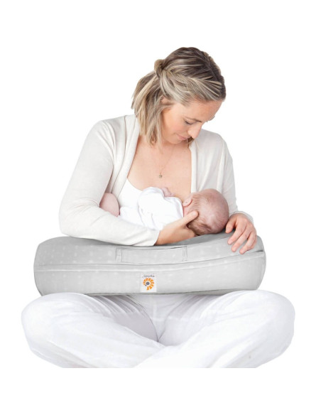 NPAMNGRYSTP,Perna de Alaptat Multifunctionala Ergobaby Natural Curve, Moonlight Grey