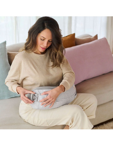NPAMNGRYSTP,Perna de Alaptat Multifunctionala Ergobaby Natural Curve, Moonlight Grey