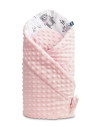 SILLO-42213,Paturica nou-nascut 80x80 cm Sensillo Minky Wrap Luminis Roz