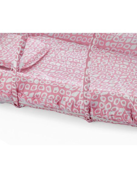 UP-bj_5542,Saltea reductor/ BabyNest BabyJem cu pernuta si plasa insecte Sleep Safe (Culoare: Gri)