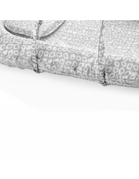 UP-bj_5542,Saltea reductor/ BabyNest BabyJem cu pernuta si plasa insecte Sleep Safe (Culoare: Gri)